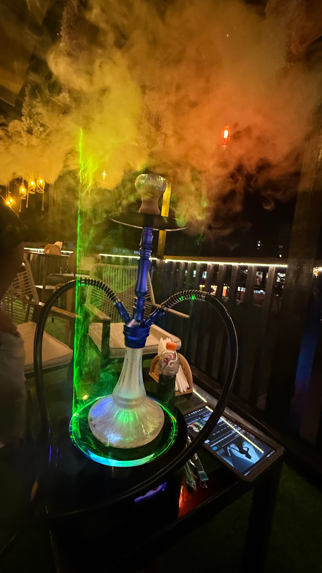 Hukka lounge setup at The Loft
